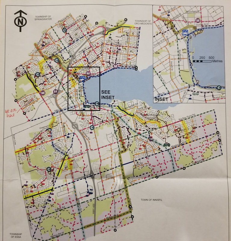 city of Barrie bike lane proposal 2019